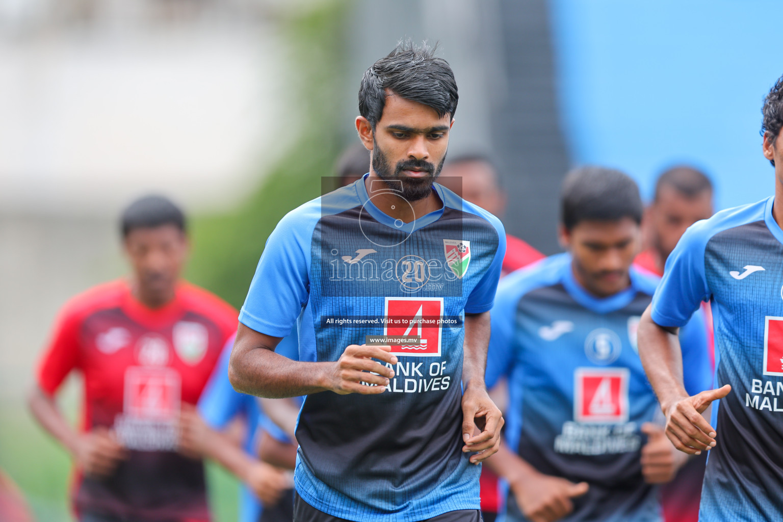 Maldives Practice Sessions on 26 June 2023 before their match in Bangabandhu SAFF Championship 2023 held in Bengaluru Football Ground