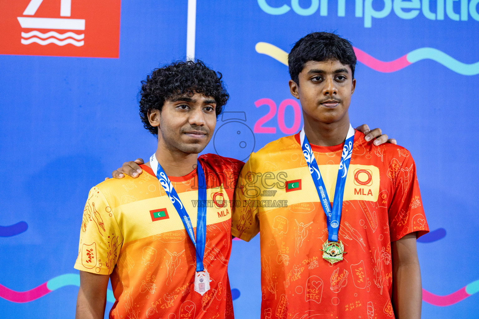 Day 5 of National Swimming Competition 2024 held in Hulhumale', Maldives on Tuesday, 17th December 2024. 
Photos: Hassan Simah / images.mv