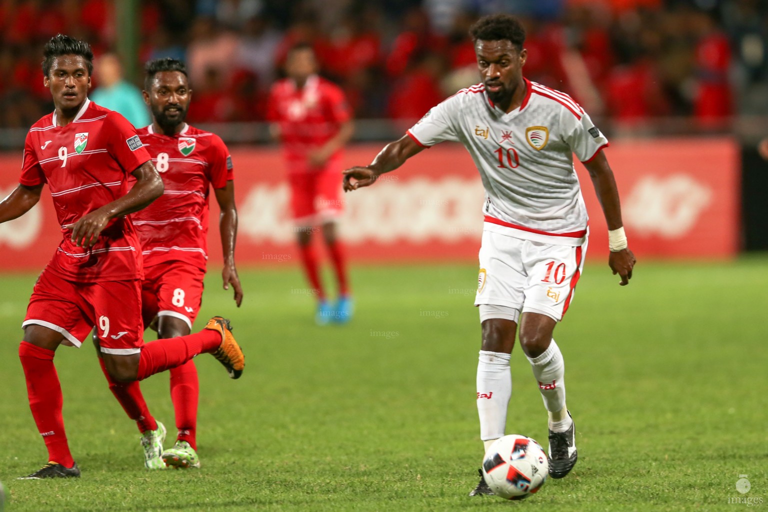 Asian Cup Qualifier between Maldives and Oman in National Stadium, on 10 October 2017 Male' Maldives. ( Images.mv Photo: Abdulla Abeedh )