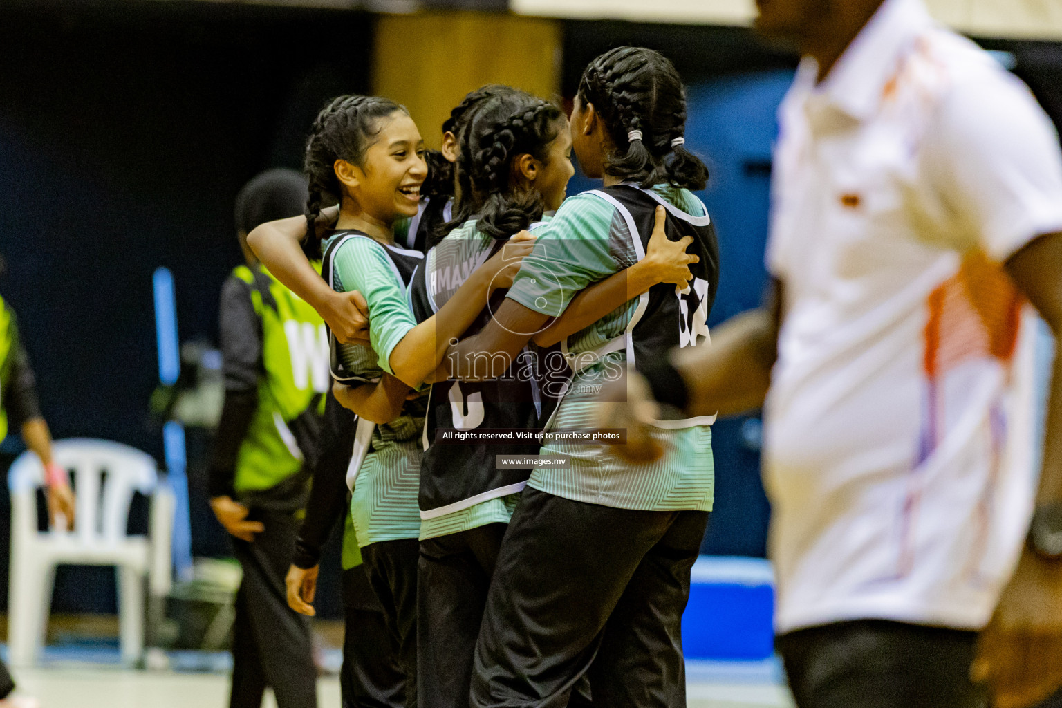 Day 8 of 24th Interschool Netball Tournament 2023 was held in Social Center, Male', Maldives on 3rd November 2023. Photos: Hassan Simah, Nausham Waheed / images.mv