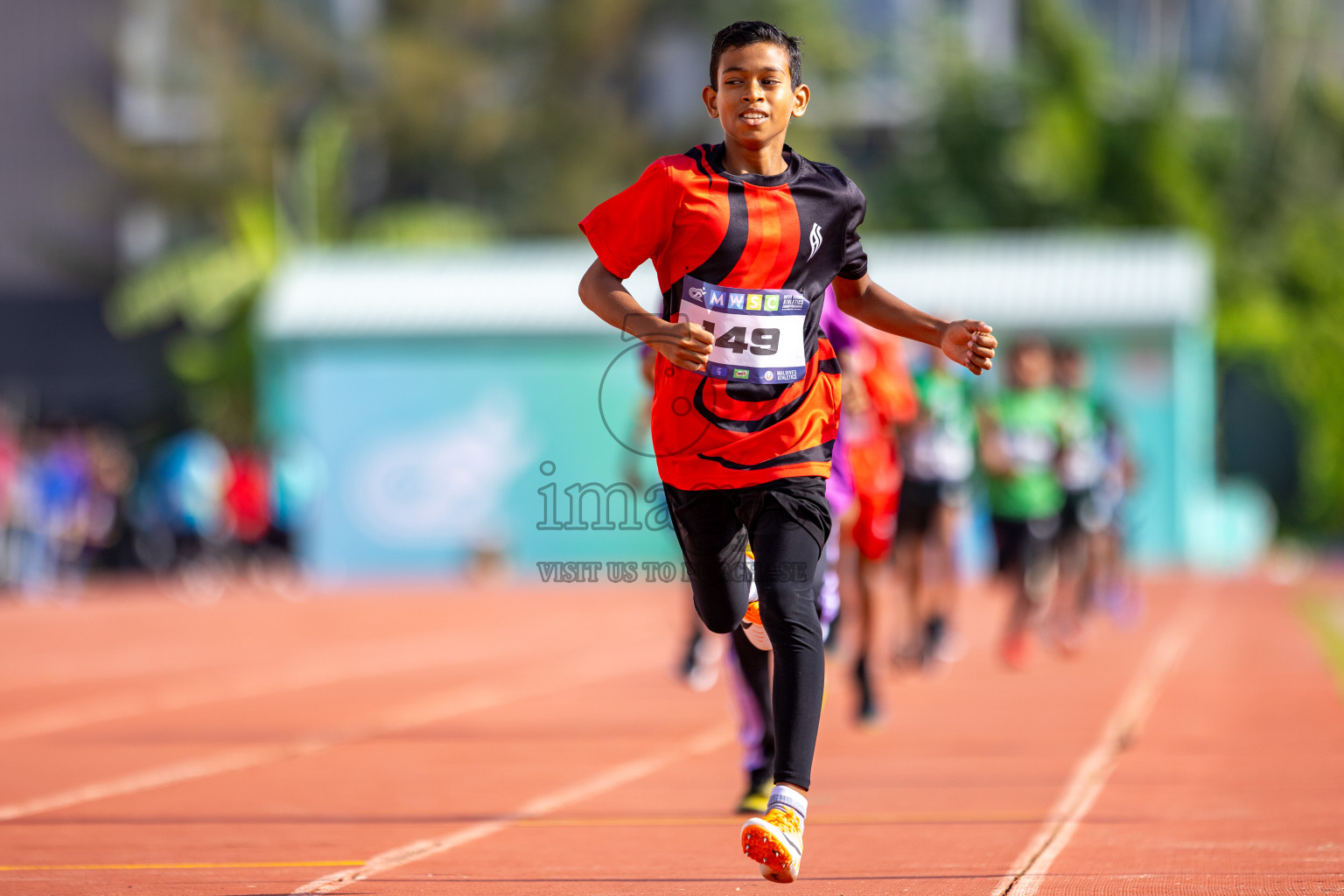 Day 4 of MWSC Interschool Athletics Championships 2024 held in Hulhumale Running Track, Hulhumale, Maldives on Tuesday, 12th November 2024. Photos by: Raaif Yoosuf / Images.mv