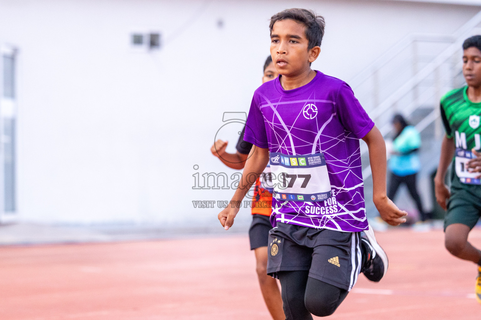 Day 5 of MWSC Interschool Athletics Championships 2024 held in Hulhumale Running Track, Hulhumale, Maldives on Wednesday, 13th November 2024. Photos by: Ismail Thoriq / Images.mv