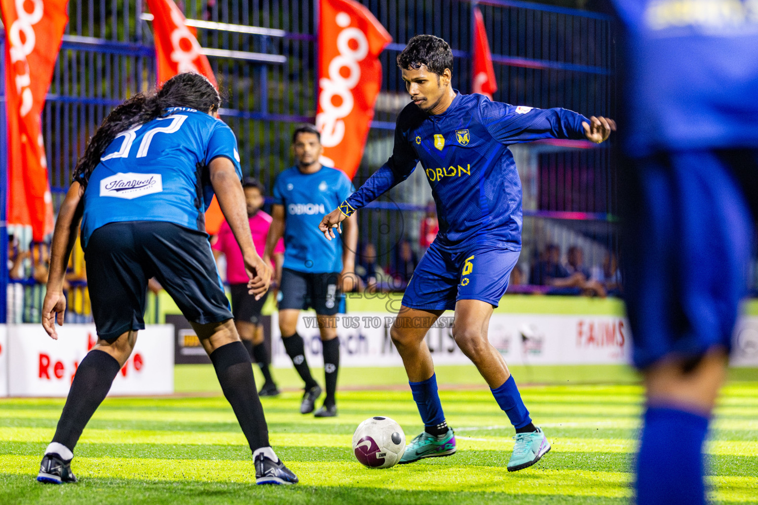 United V vs Eighty Four FC in Day 7 of Eydhafushi Futsal Cup 2024 was held on Sunday , 14th April 2024, in B Eydhafushi, Maldives Photos: Nausham Waheed / images.mv