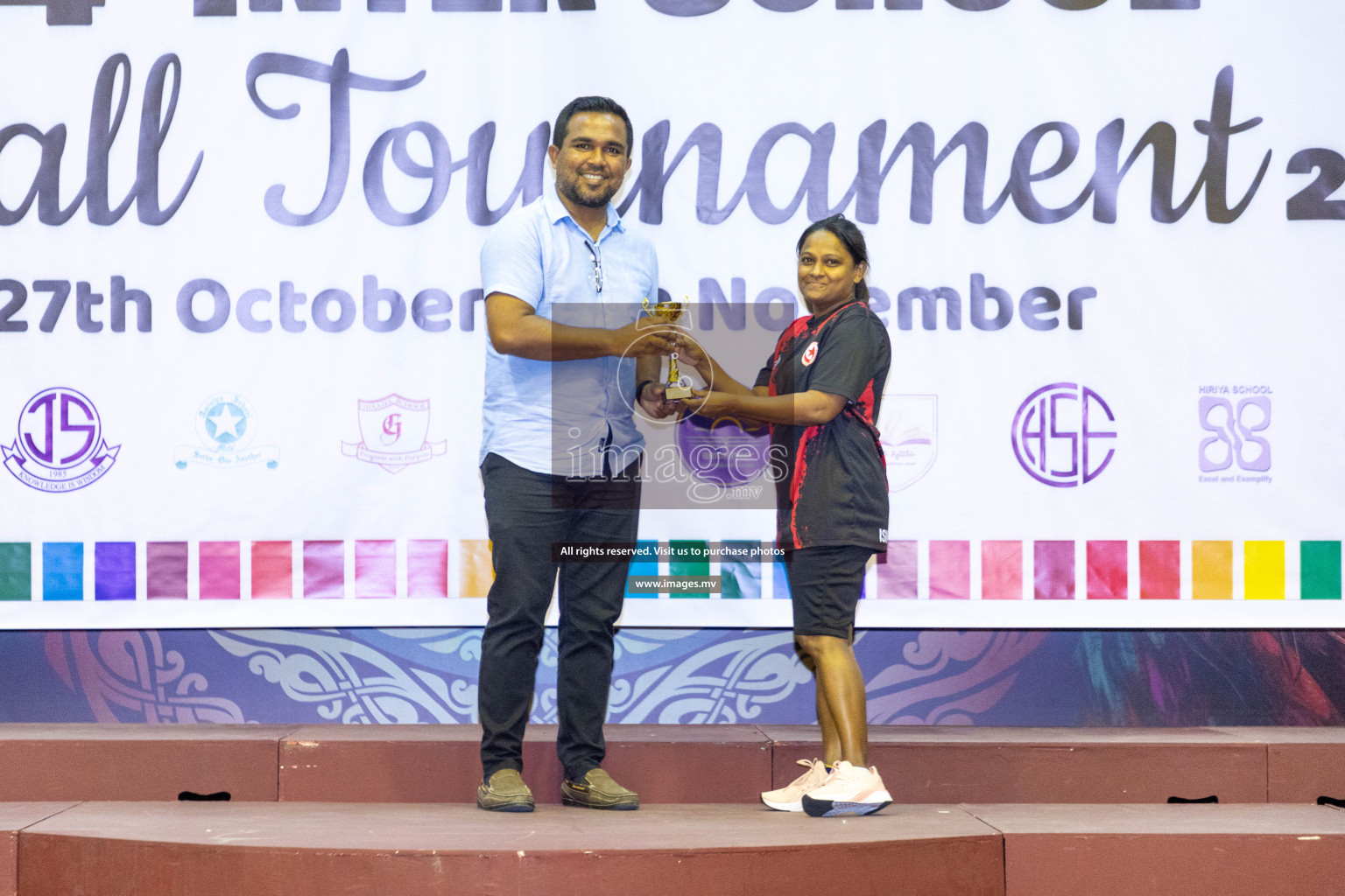 Final of 24th Interschool Netball Tournament 2023 was held in Social Center, Male', Maldives on 7th November 2023. Photos: Nausham Waheed / images.mv