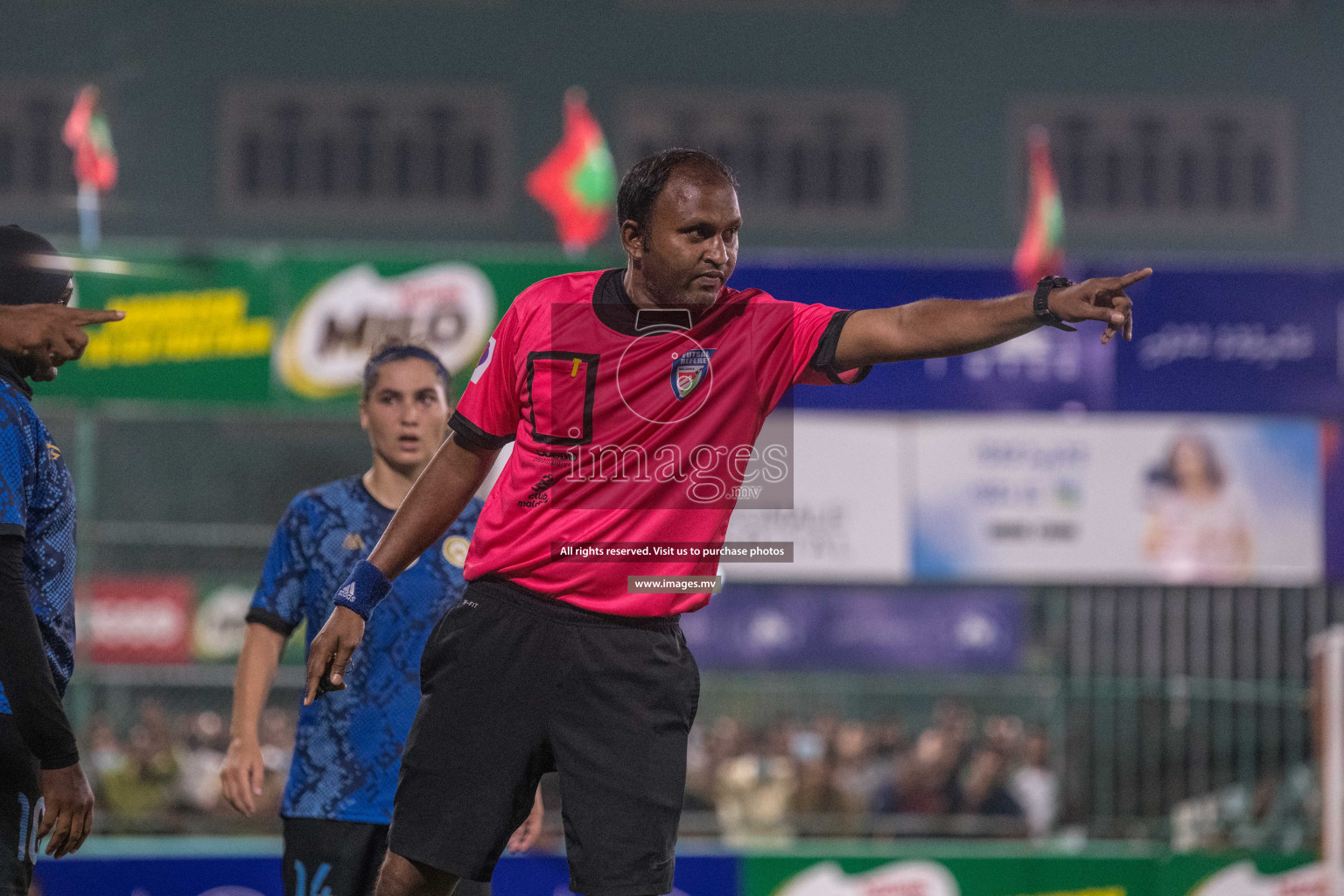 Ports Limited vs WAMCO - in the Finals 18/30 Women's Futsal Fiesta 2021 held in Hulhumale, Maldives on 18 December 2021. Photos by Nausham Waheed & Shuu Abdul Sattar