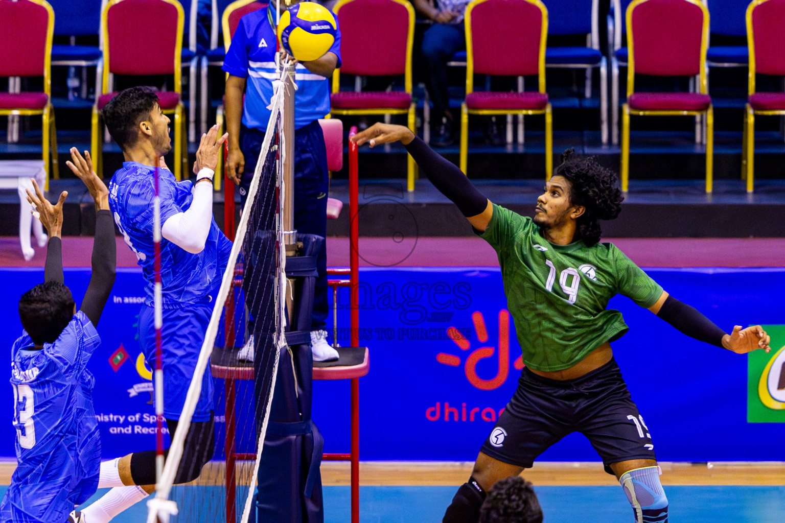 Police Club vs Club HDC in Semi Final of MILO VAM Cup 2024 Men's Division was held in Social Center Indoor Hall on Friday, 1st September 2024. Photos: Nausham Waheed / images.mv