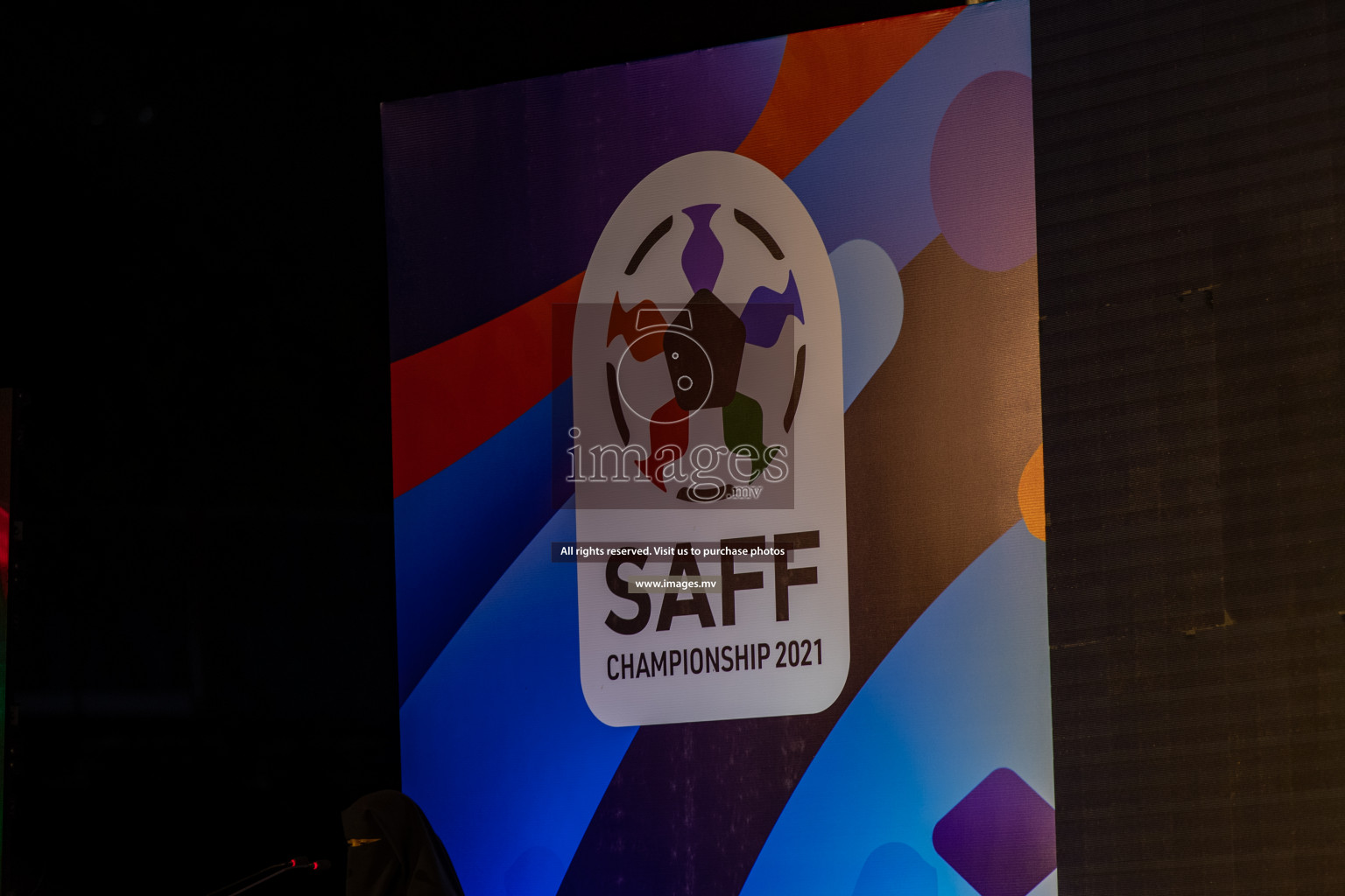 SAFF Championship 2021 Launching event was held in National Stadium, Male', Maldives on Sunday, 12th September 2021. Photos: Ismail Thoriq / images.mv