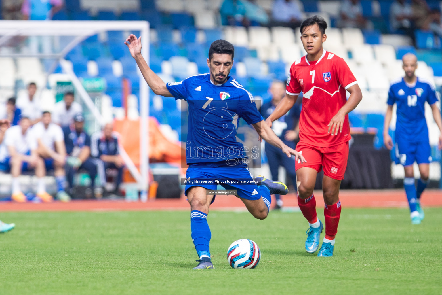 Kuwait vs Nepal in the opening match of SAFF Championship 2023 held in Sree Kanteerava Stadium, Bengaluru, India, on Wednesday, 21st June 2023. Photos: Nausham Waheed / images.mv