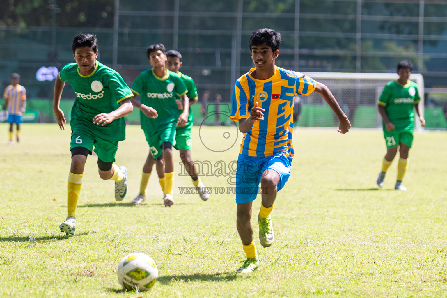 Day 3 of MILO Academy Championship 2025 (U14) was held on Saturday, 1st November 2025 at Henveiru Football Grounds, Male', Maldives . 

Photos: Hassan Simah / images.mv