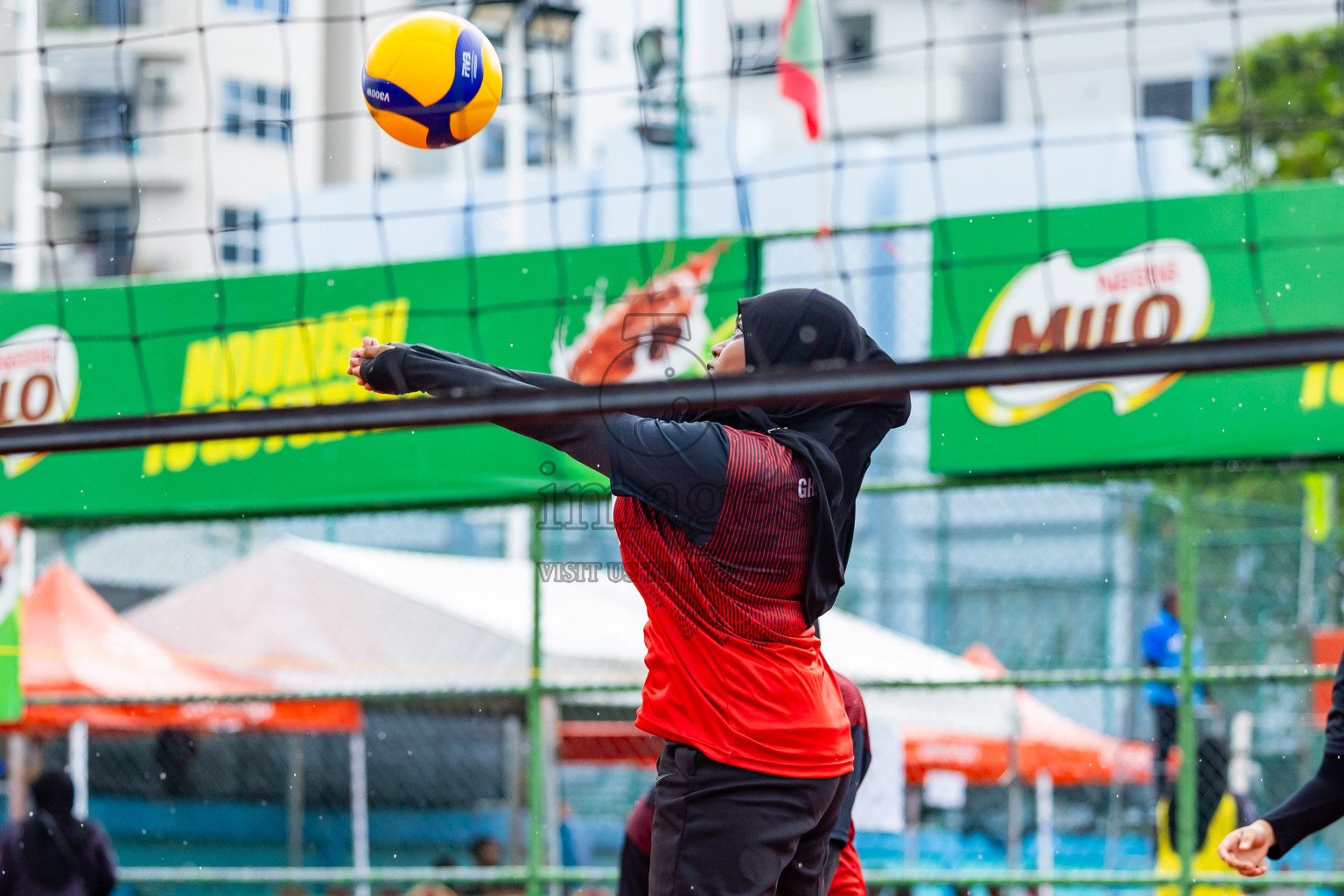 Day 2 of Interschool Volleyball Tournament 2024 was held in Ekuveni Volleyball Court at Male', Maldives on Sunday, 24th November 2024. Photos: Nausham Waheed / images.mv