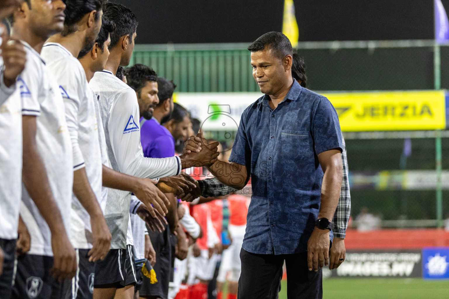 N Miladhoo vs N Kendhikulhudhoo in Day 15 of Golden Futsal Challenge 2024 was held on Monday, 29th January 2024, in Hulhumale', Maldives Photos: Nausham Waheed / images.mv