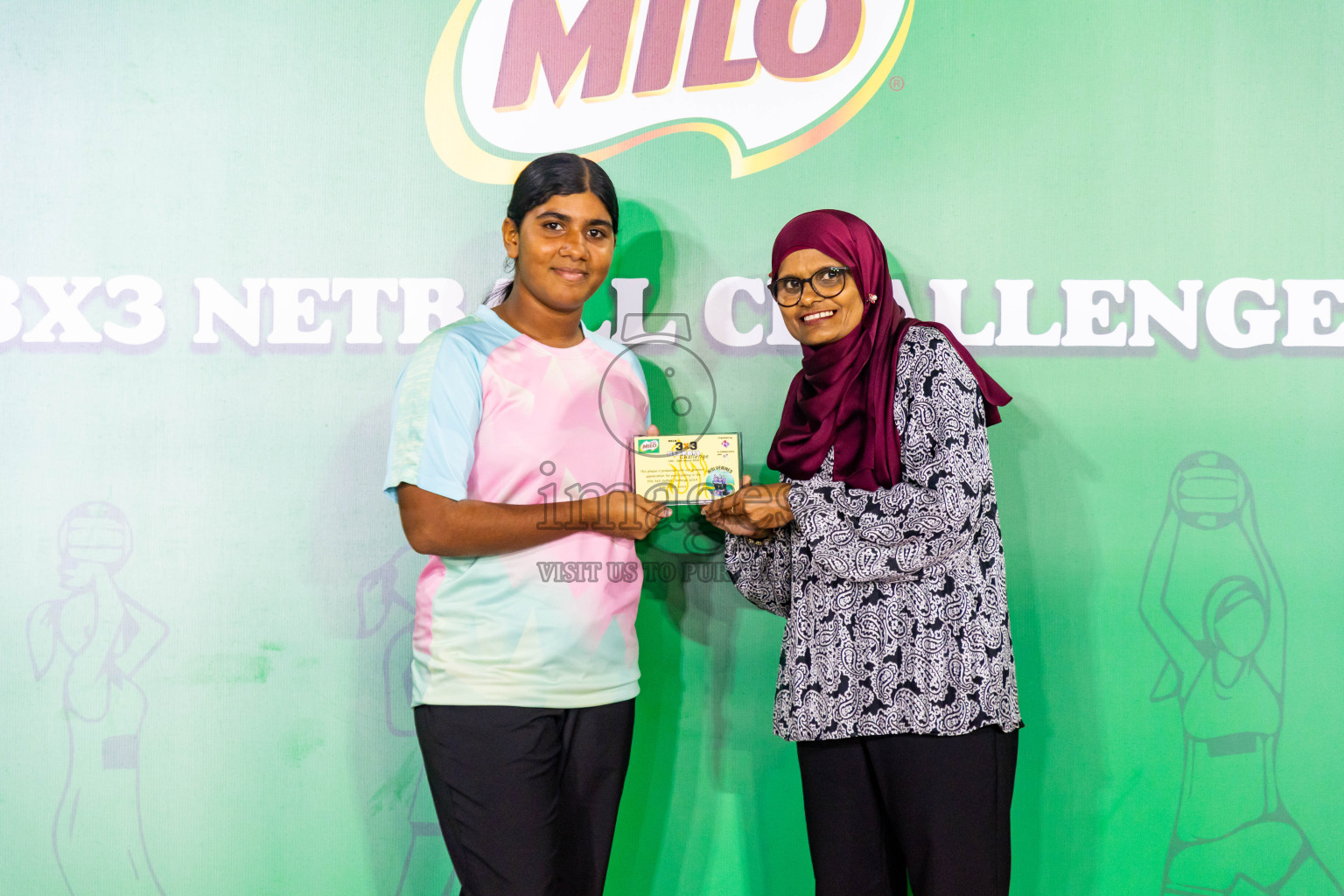 Final of MILO 3x3 Netball Challenge 2024 was held in Ekuveni Netball Court at Male', Maldives on Thursday, 20th March 2024. Photos: Nausham Waheed / images.mv