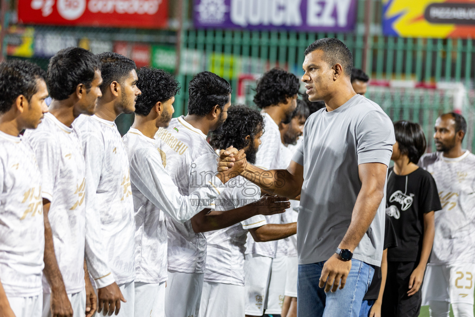 HDh Hanimaadhoo vs HDh Makunudhoo in Day 5 of Golden Futsal Challenge 2025 on Thursday, 9th January 2025, in Hulhumale', Maldives 
Photos: Hassan Simah / images.mv