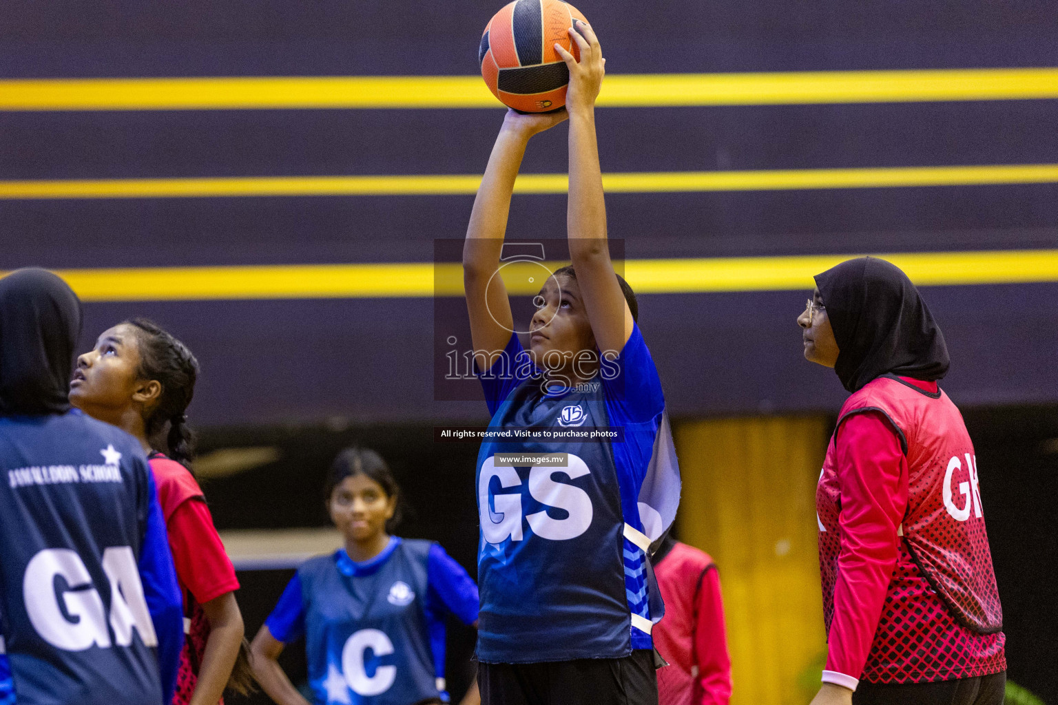 Day5 of 24th Interschool Netball Tournament 2023 was held in Social Center, Male', Maldives on 31st October 2023. Photos: Nausham Waheed / images.mv