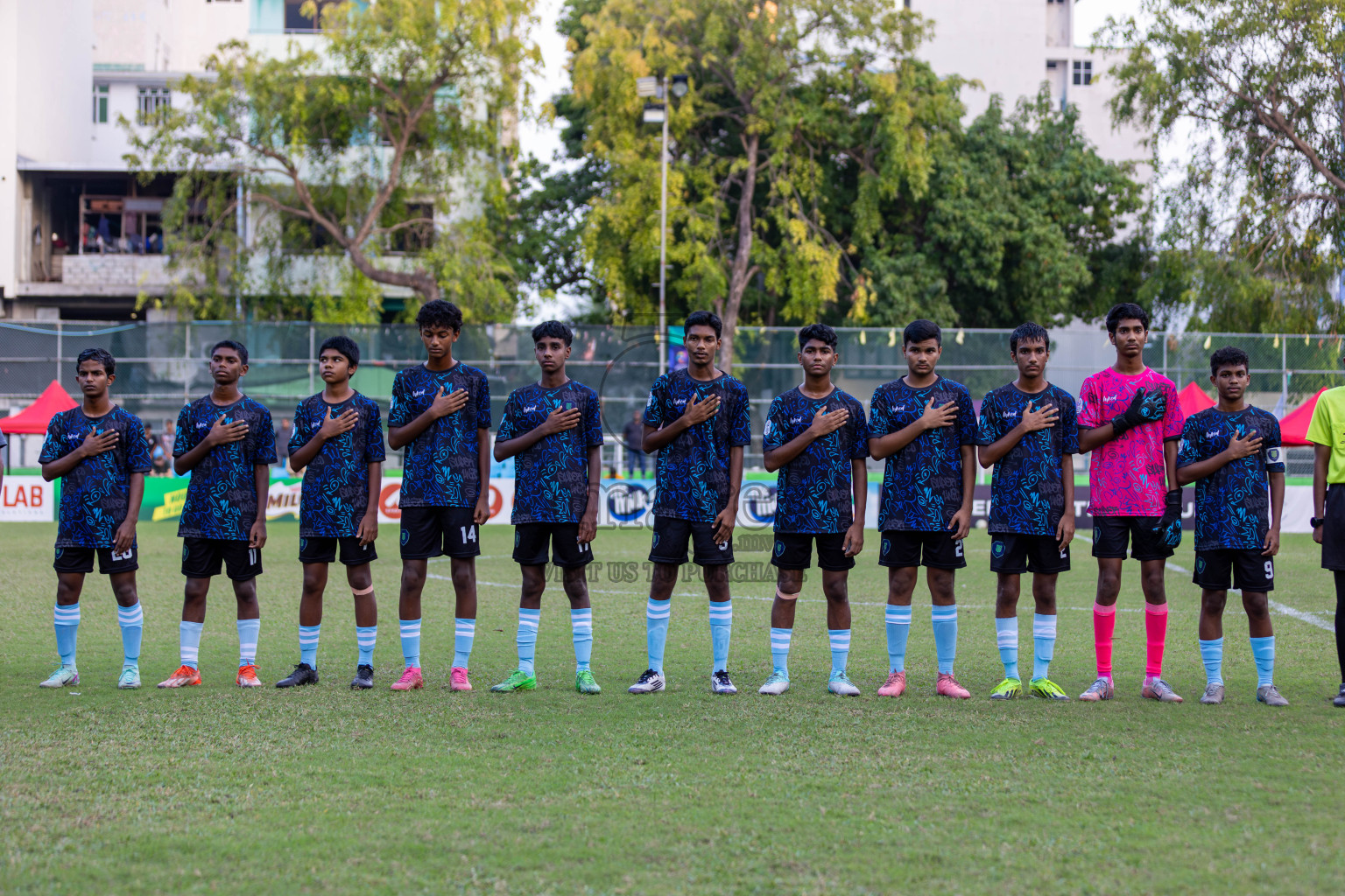 Club Eagles vs Super United Sports (U14) in Day 4 of Dhivehi Youth League 2024 held at Henveiru Stadium on Thursday, 28th November 2024. Photos: Shuu Abdul Sattar/ Images.mv