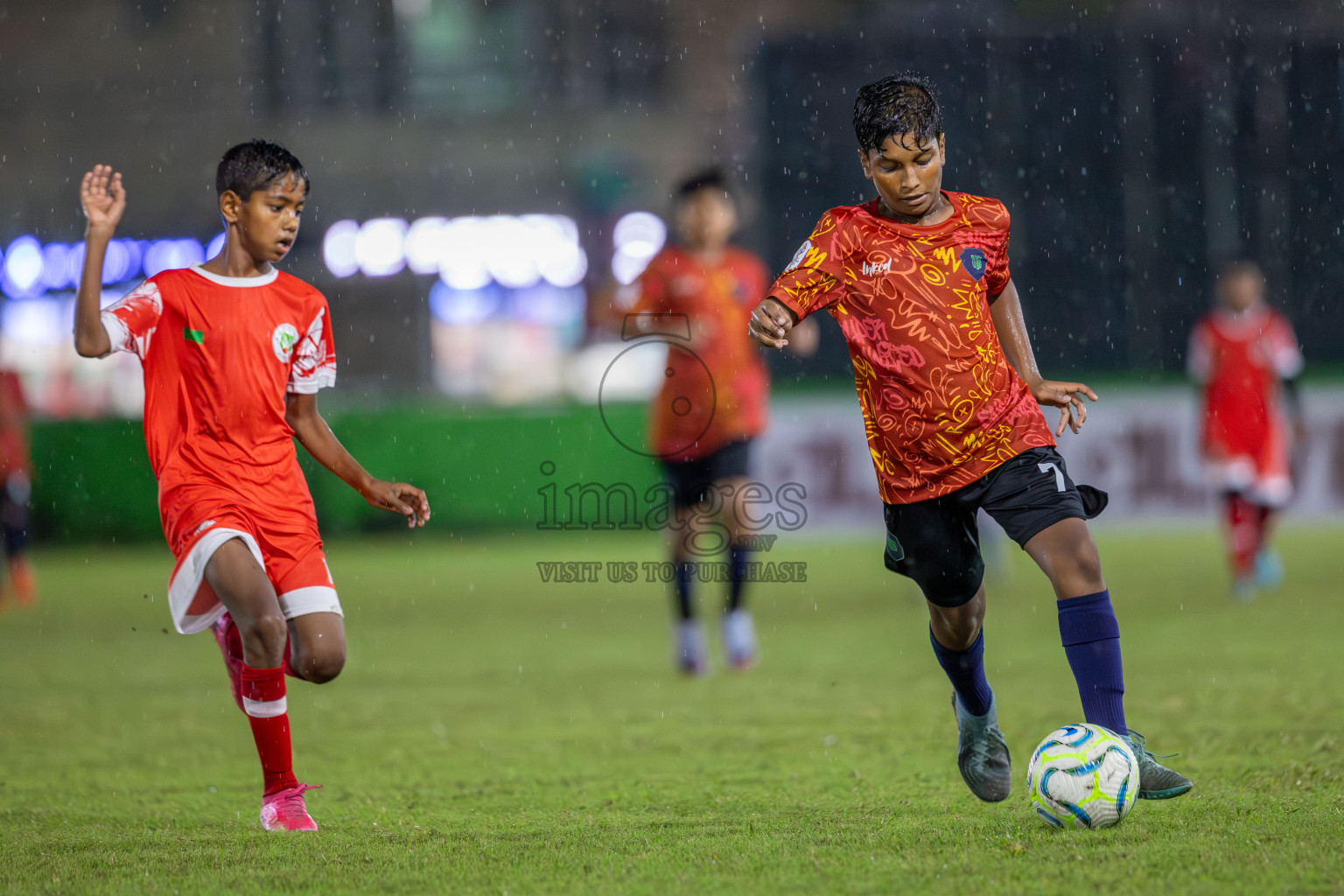 SUS vs Huriyya (U12) in Dhivehi Youth League 2024 - Day 2. Matches held at Henveiru Stadium on 22nd November 2024 , Friday. Photos: Shuu Abdul Sattar/ Images.mv