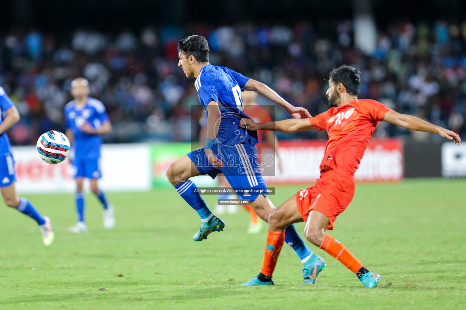 Kuwait vs India in the Final of SAFF Championship 2023 held in Sree Kanteerava Stadium, Bengaluru, India, on Tuesday, 4th July 2023. Photos: Nausham Waheed, Hassan Simah / images.mv