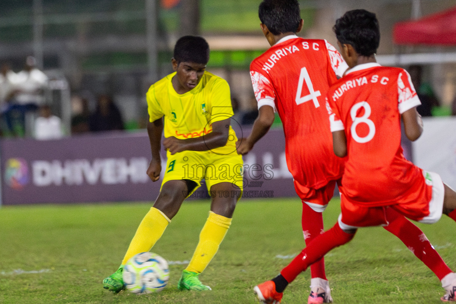 Maziya vs Hurriya (U12) in Day 4 of Dhivehi Youth League 2024 held at Henveiru Stadium on Thursday, 28th November 2024. Photos: Shuu Abdul Sattar/ Images.mv