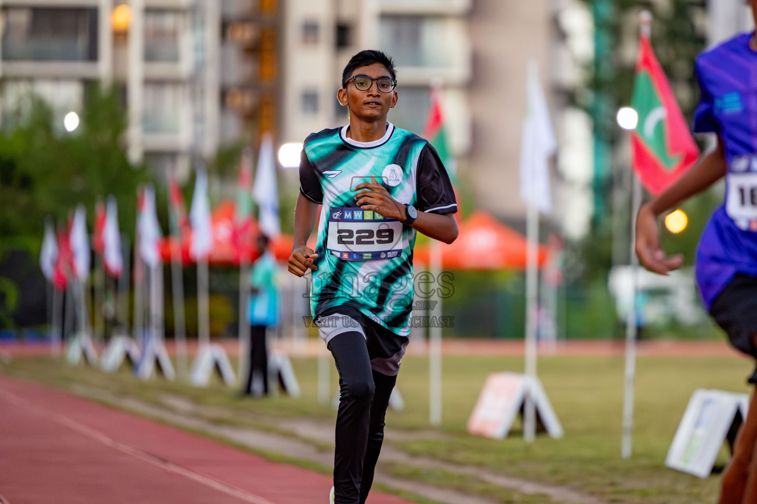 Day 1 of MWSC Interschool Athletics Championships 2024 held in Hulhumale Running Track, Hulhumale, Maldives on Saturday, 9th November 2024. 
Photos by: Hassan Simah / Images.mv