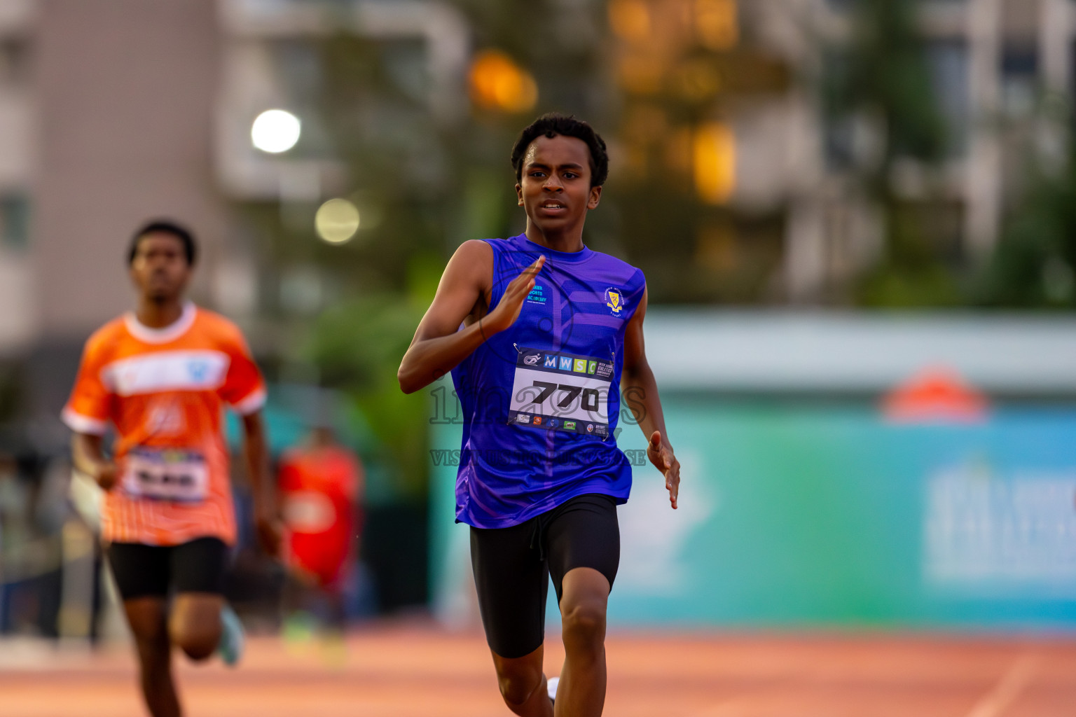 Day 2 of MWSC Interschool Athletics Championships 2024 held in Hulhumale Running Track, Hulhumale, Maldives on Sunday, 10th November 2024. Photos by: Ismail Thoriq / Images.mv