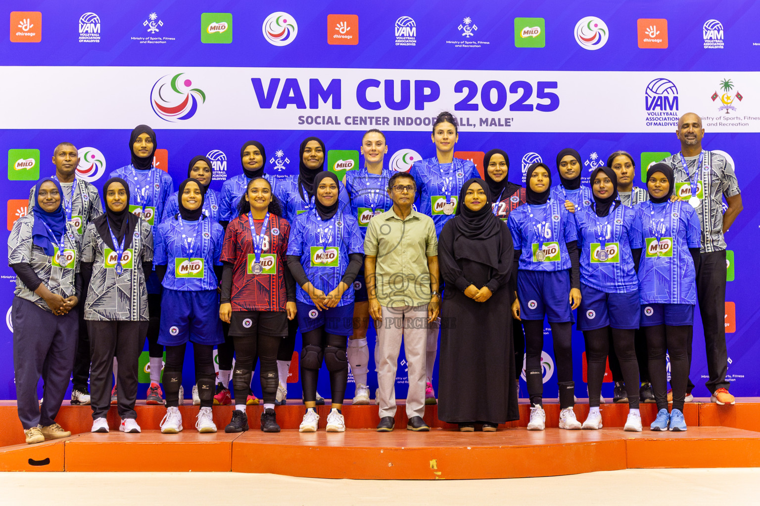 Police Club vs Club Wamco in the Final of Women's Division of VAM Cup 2025 held in Male', Maldives on Thursdsay, 17th April 2025 at Social Center Indoor Hall Photos By: Nausham Waheed / images.mv