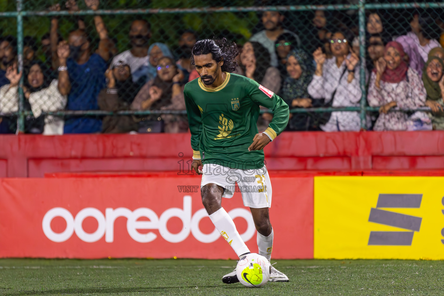 Th Thimarafushi vs HA Utheemu in Round of 16 on Day 40 of Golden Futsal Challenge 2024 which was held on Tuesday, 27th February 2024, in Hulhumale', Maldives Photos: Ismail Thoriq / images.mv