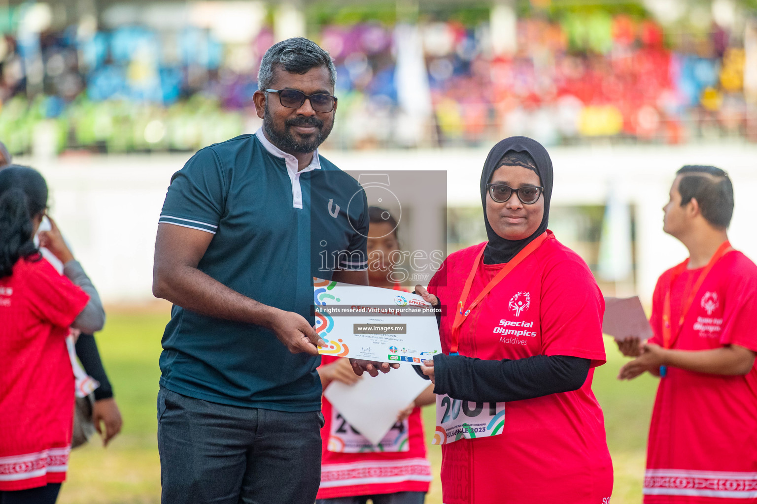 Day one of Inter School Athletics Championship 2023 was held at Hulhumale' Running Track at Hulhumale', Maldives on Saturday, 14th May 2023. Photos: Nausham Waheed / images.mv