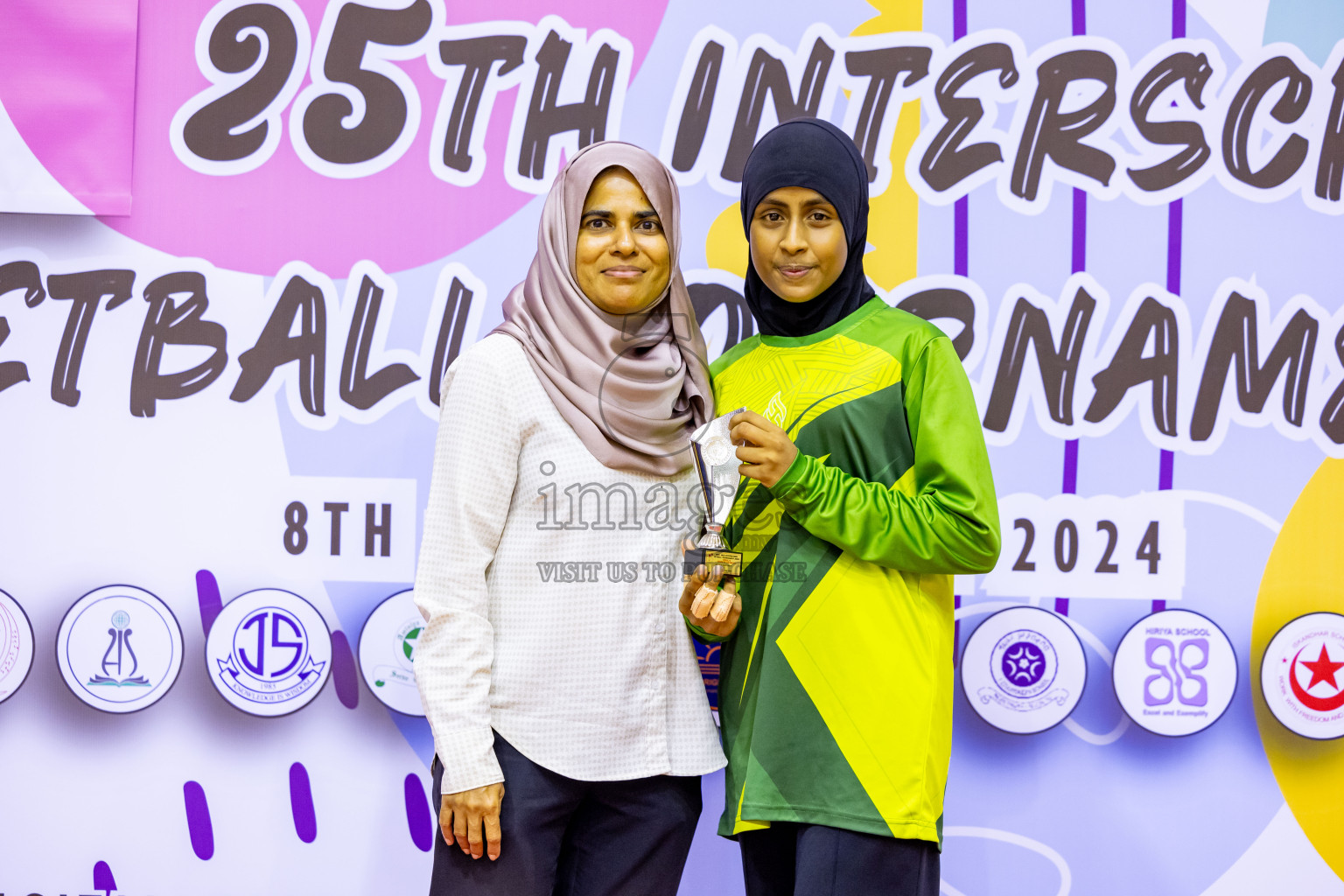 Day 12 of 25th Inter-School Netball Tournament was held in Social Center at Male', Maldives on Thursday, 22nd August 2024. Photos: Nausham Waheed / images.mv