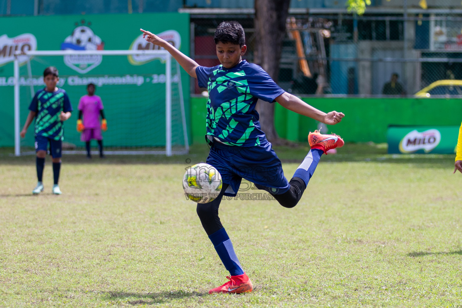 Day 3 of MILO Academy Championship 2024 - U12 was held at Henveiru Grounds in Male', Maldives on Saturday, 6th July 2024. Photos: Mohamed Mahfooz Moosa / images.mv