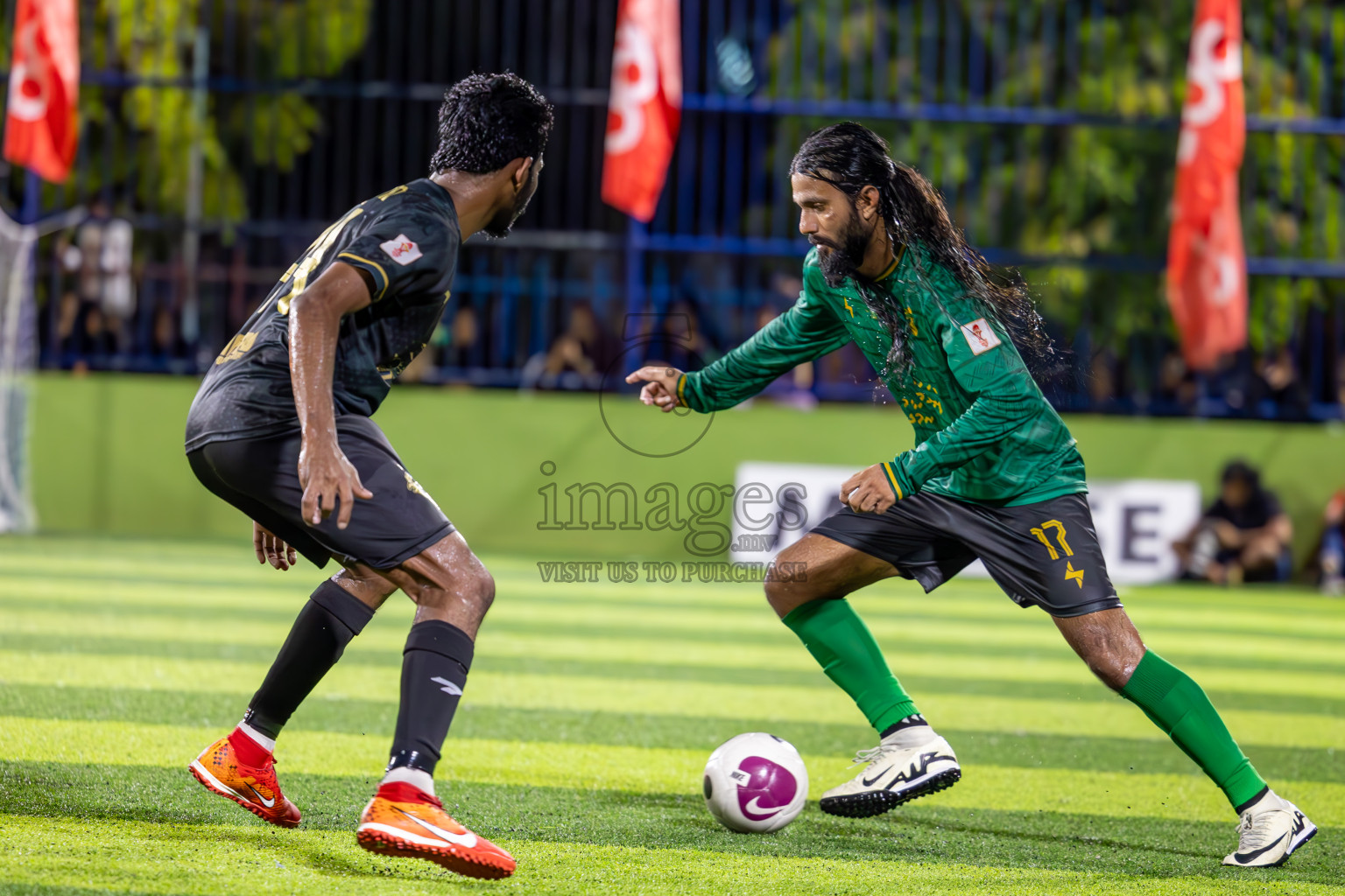 Muring FC vs Afro SC in Semi Final of Eydhafushi Futsal Cup 2024 was held on Monday , 15th April 2024, in B Eydhafushi, Maldives Photos: Ismail Thoriq / images.mv