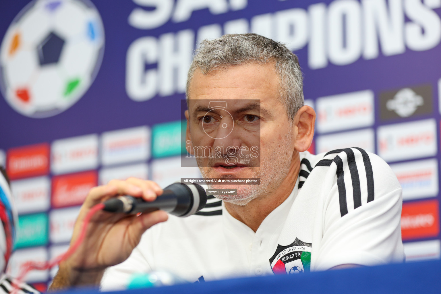 Saff Championship Final Pre-match press conference held in Sree Kanteerava Stadium, Bengaluru, India, on Monday, 3rd July 2023. Photos: Nausham Waheed / images.mv