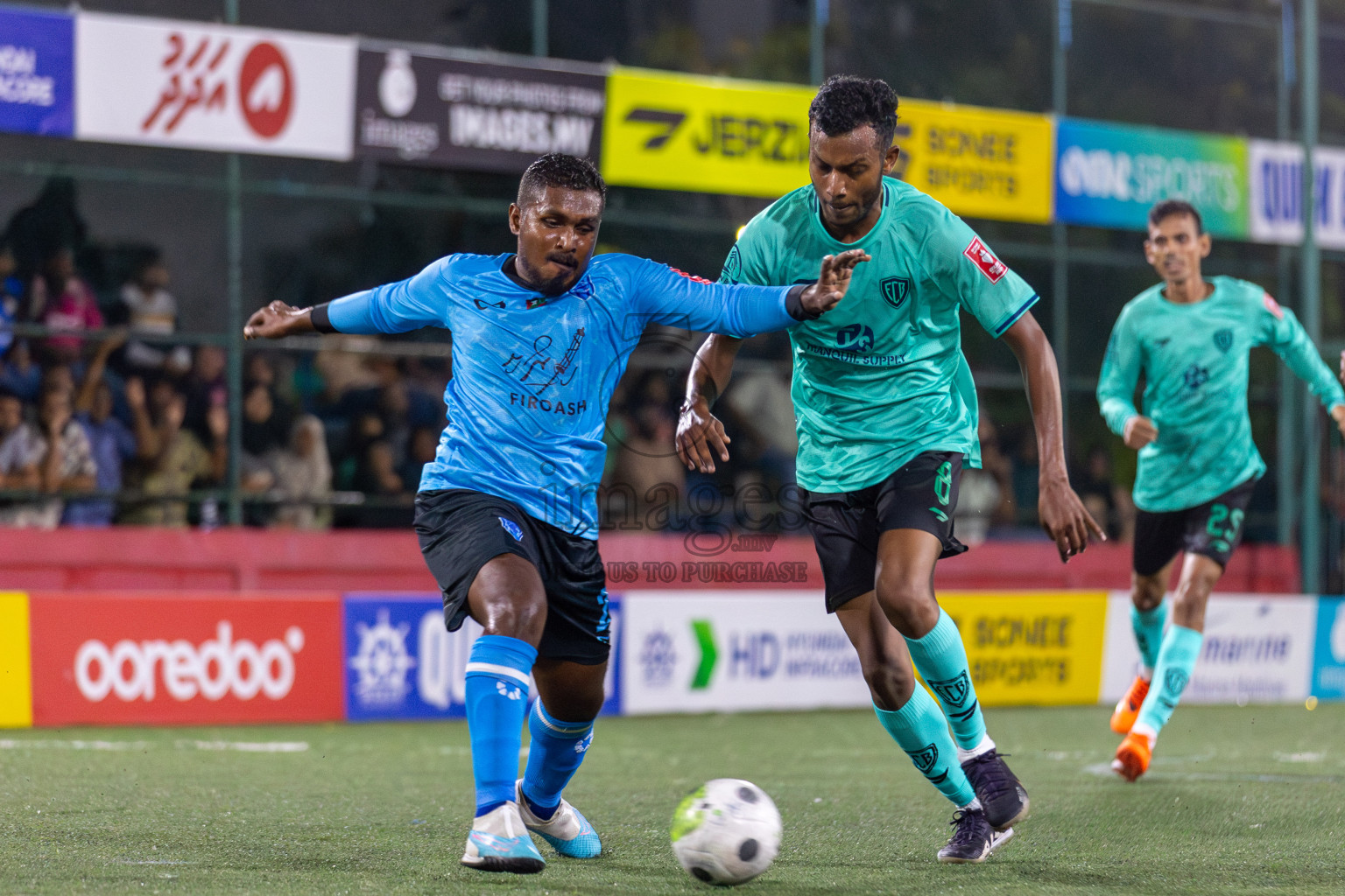 Dh Meedhoo vs Dh Bandidhoo in Day 3 of Golden Futsal Challenge 2024 was held on Thursday, 18th January 2024, in Hulhumale', Maldives Photos: Mohamed Mahfooz Moosa / images.mv