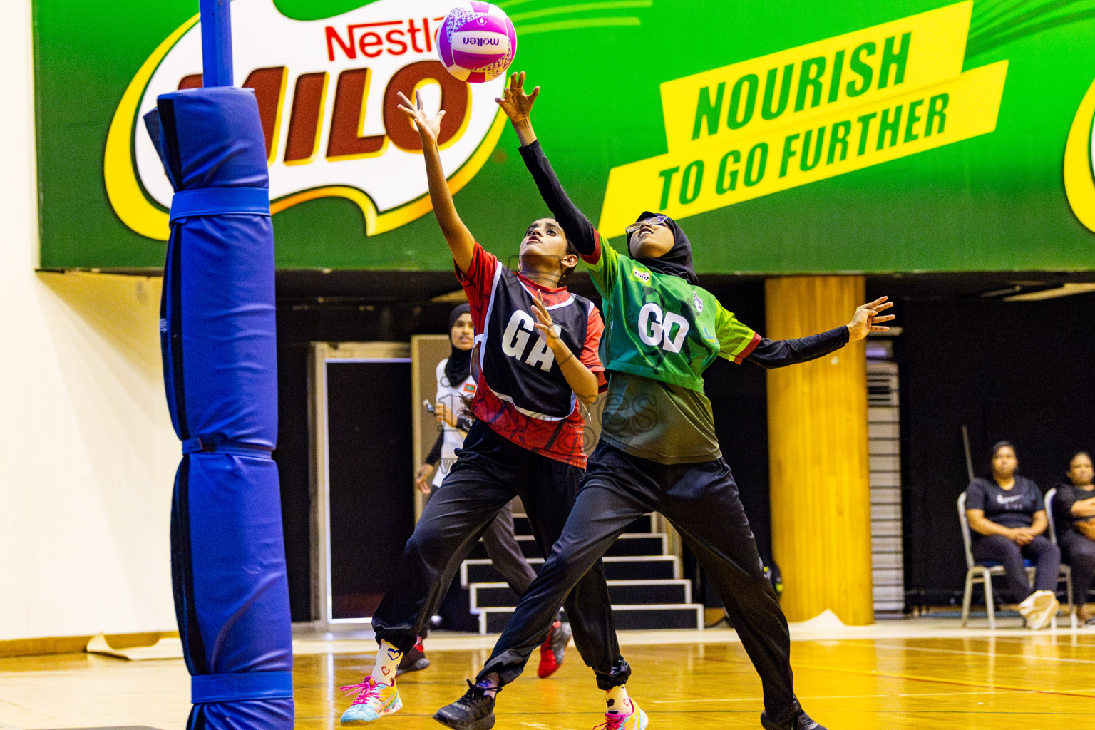 AIS Netball Academy vs Fiontti Sports Academy in Day 2 of 3rd Junior Championship - Netball association of Maldives, held at Social Center on Monday 20th January 2025 . Photos by Nausham Waheed