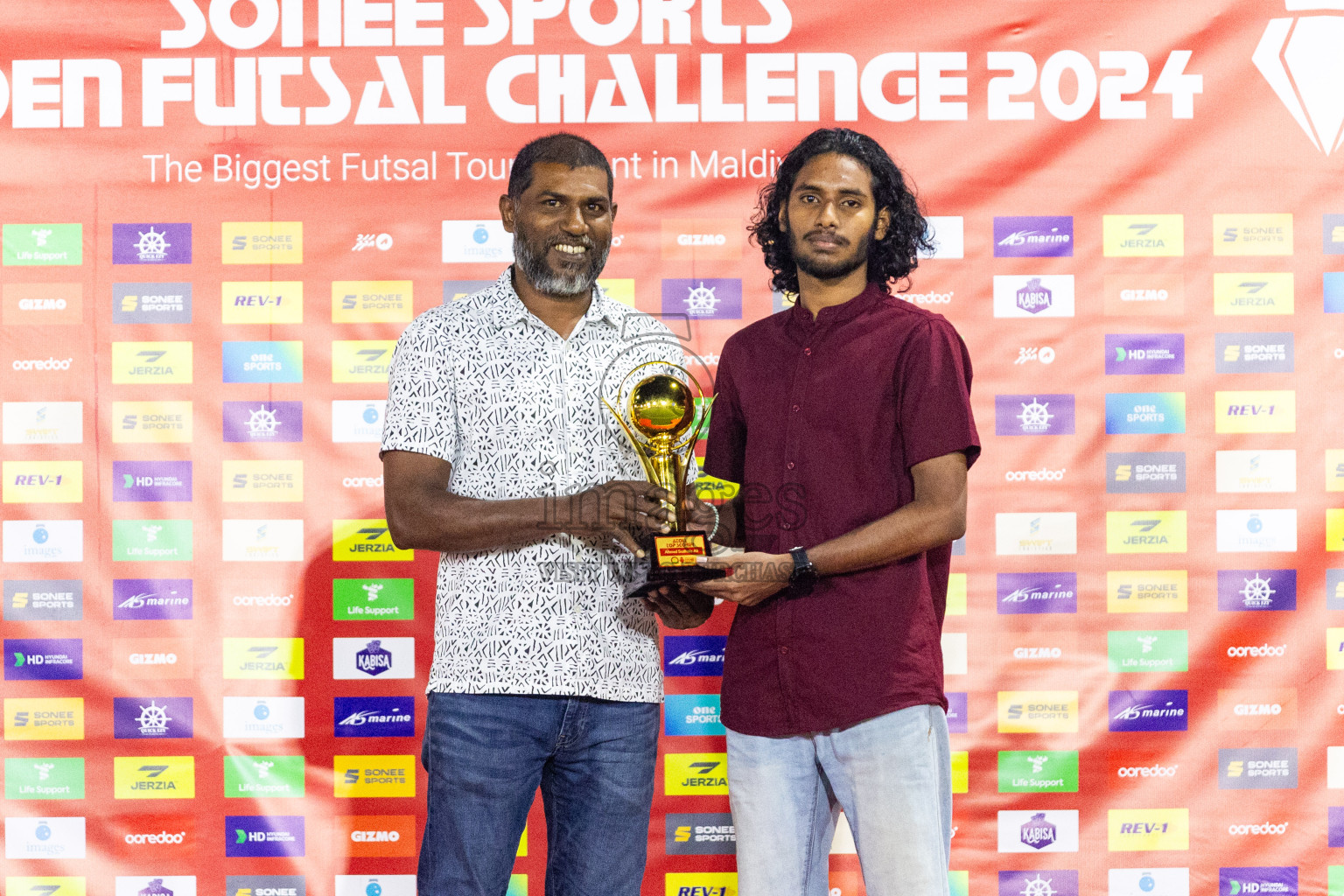 ADh Maamigili vs ADh Mahibadhoo in Day 21 of Golden Futsal Challenge 2024 was held on Sunday , 4th February 2024 in Hulhumale', Maldives Photos: Nausham Waheed / images.mv