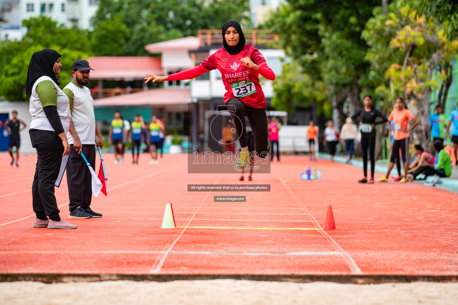 Day 2 of National Athletics Championship 2023 was held in Ekuveni Track at Male', Maldives on Friday, 24th November 2023. Photos: Hassan Simah / images.mv