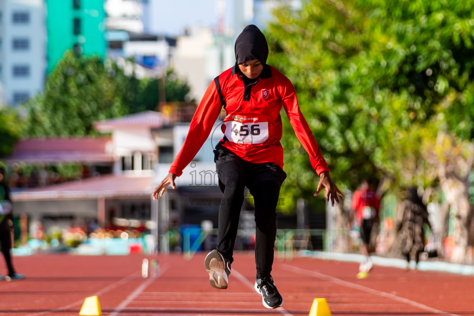 Day 2 of Inter-school Athletics Championship 2025 held in Ekuveni Synthetic Track, Male', Maldives on Tuesday, 07th October 2025. Photos by: Riza / Images.mv