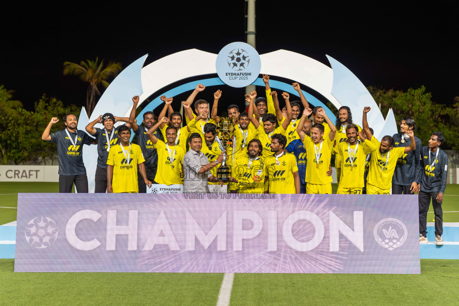 Final Match Irumathi Sports VS Velaa Sports Club in Day 9 of Eydhafushi Cup 2025 held in Eydhafushi Football Stadium at B. Eydhafushi, Maldives on Monday, 15th September 2025. Photos: Arif Rasheed / images.mv