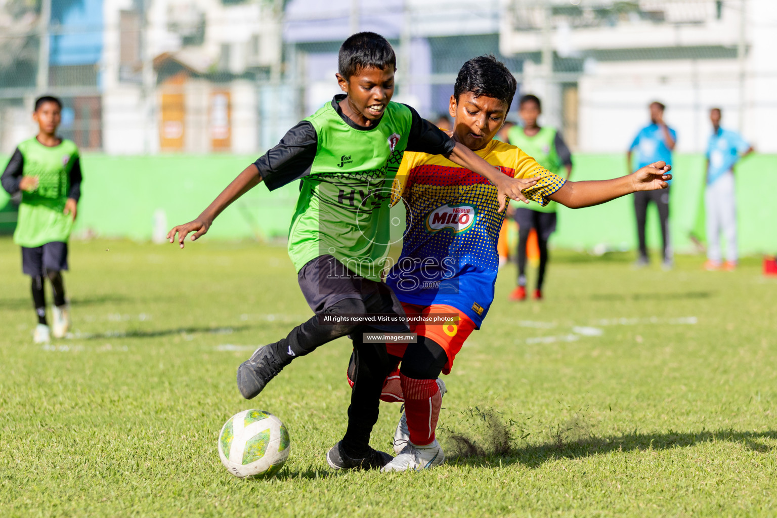 Day 1 of MILO Academy Championship 2023 (U12) was held in Henveiru Football Grounds, Male', Maldives, on Friday, 18th August 2023.