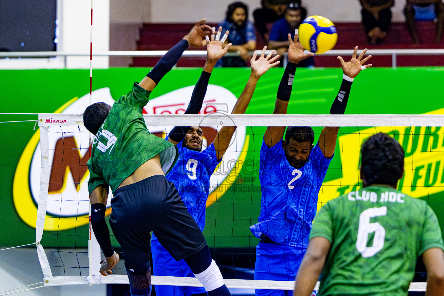 Police Club vs Club HDC in Semi Final of MILO VAM Cup 2024 Men's Division was held in Social Center Indoor Hall on Friday, 1st September 2024. Photos: Nausham Waheed / images.mv