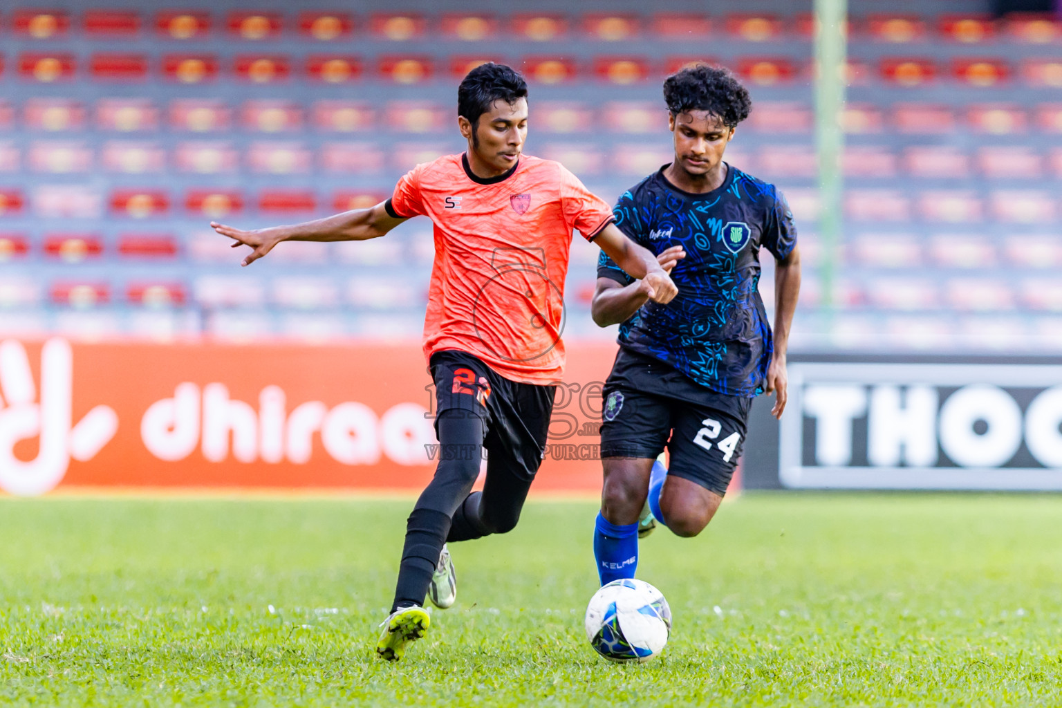 Super United Sports vs Club Eagles in Day 7 of Under 19 Youth Championship 2024 was held at National Stadium in Male', Maldives on Monday, 27th June 2024. Photos: Nausham Waheed / images.mv