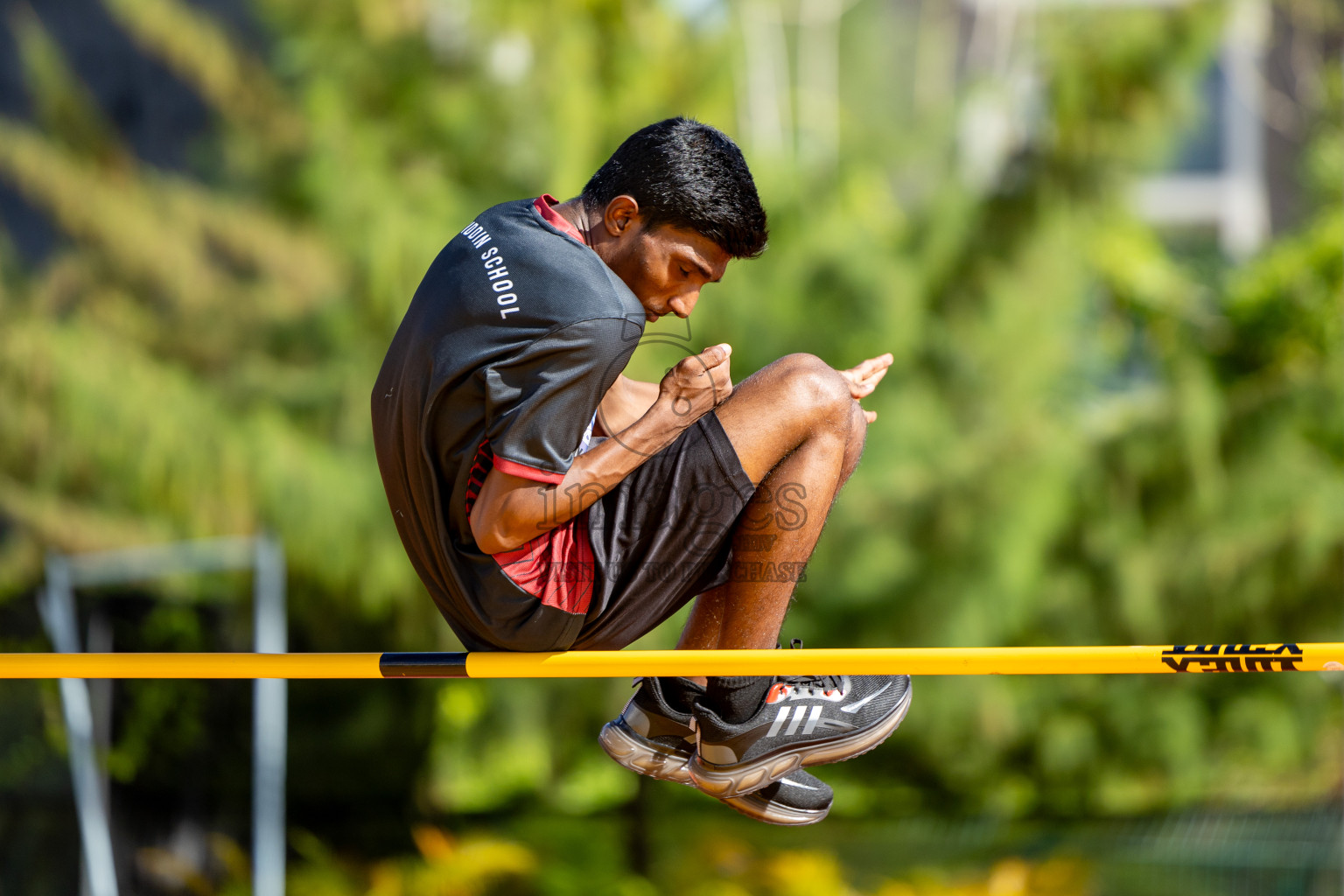 Day 2 of MWSC Interschool Athletics Championships 2024 held in Hulhumale Running Track, Hulhumale, Maldives on Sunday, 10th November 2024. 
Photos by:  Hassan Simah / Images.mv