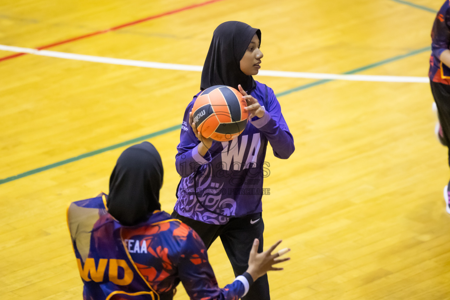 Day 11 of 25th Inter-School Netball Tournament was held in Social Center at Male', Maldives on Wednesday, 21st August 2024.