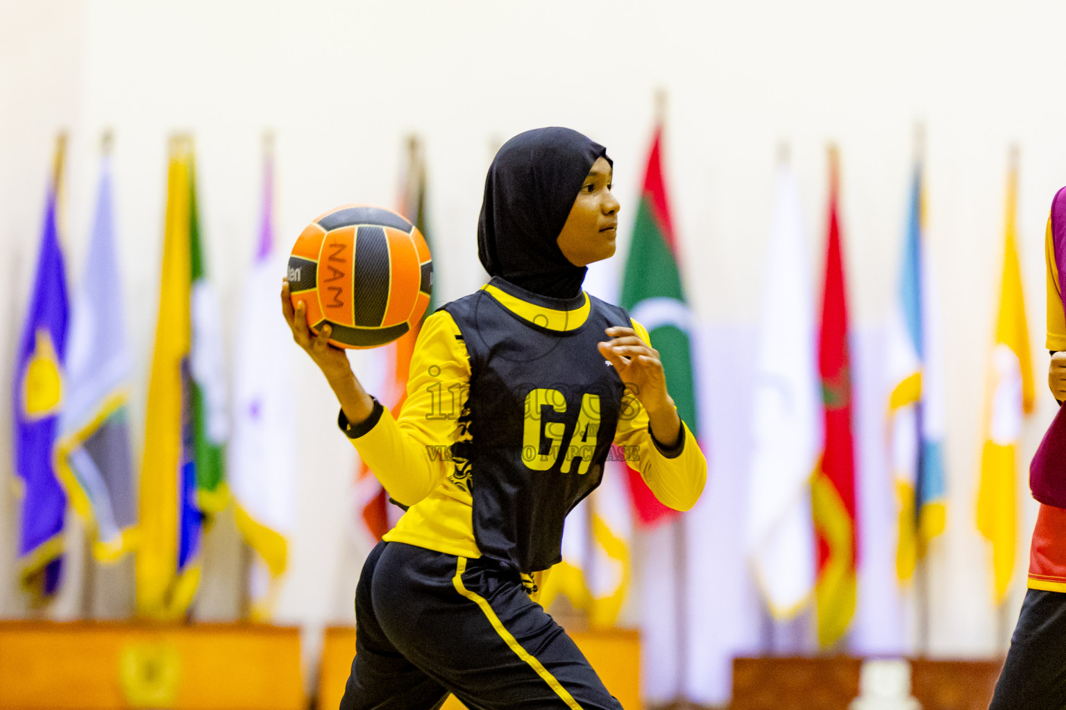 Day 6 of 25th Inter-School Netball Tournament was held in Social Center at Male', Maldives on Thursday, 15th August 2024. Photos: Nausham Waheed / images.mv