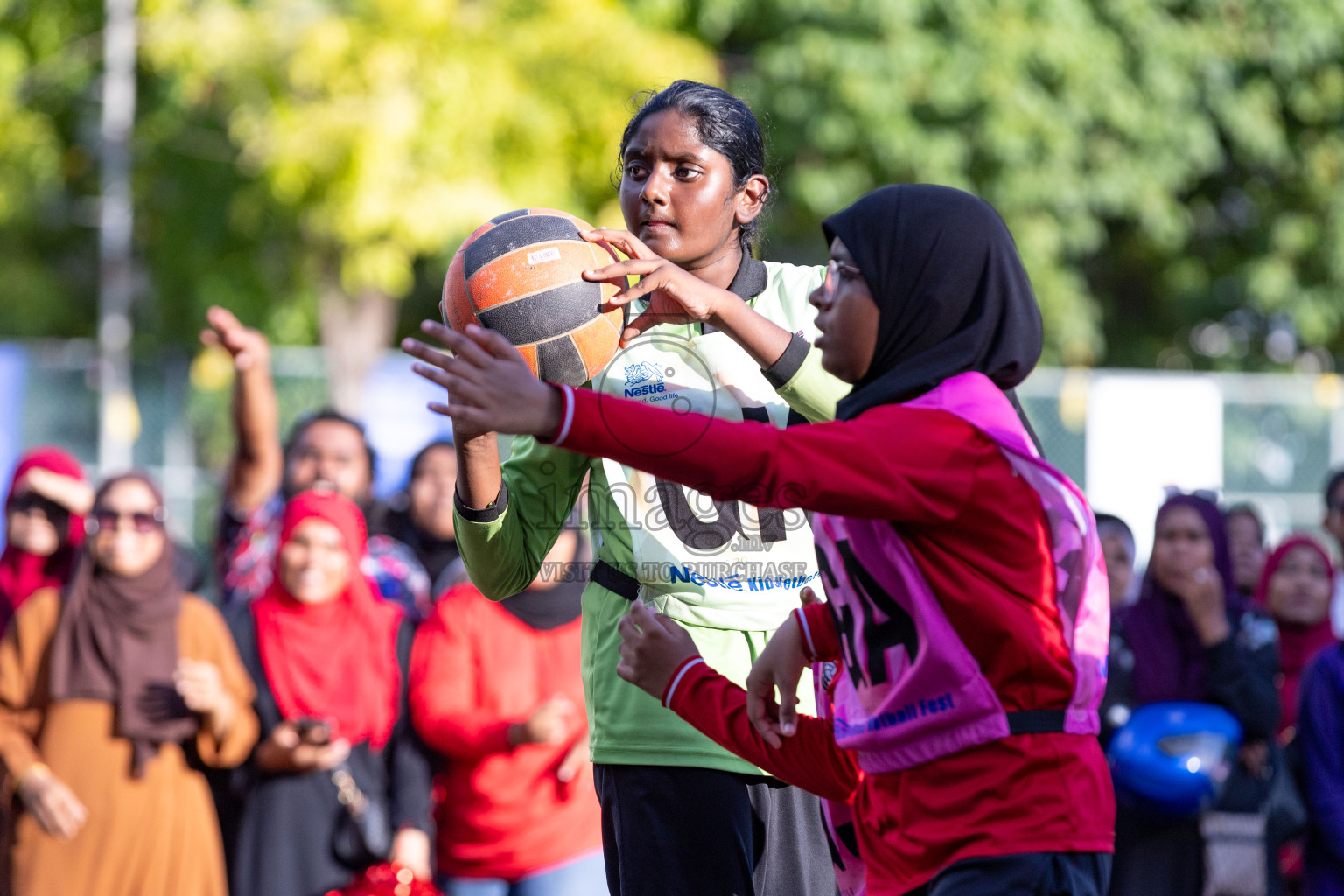 Day 3 of Nestle' Kids Netball Fiesta 2023 held in Henveyru Stadium, Male', Maldives on Saturday, 2nd December 2023. Photos by Nausham Waheed / Images.mv