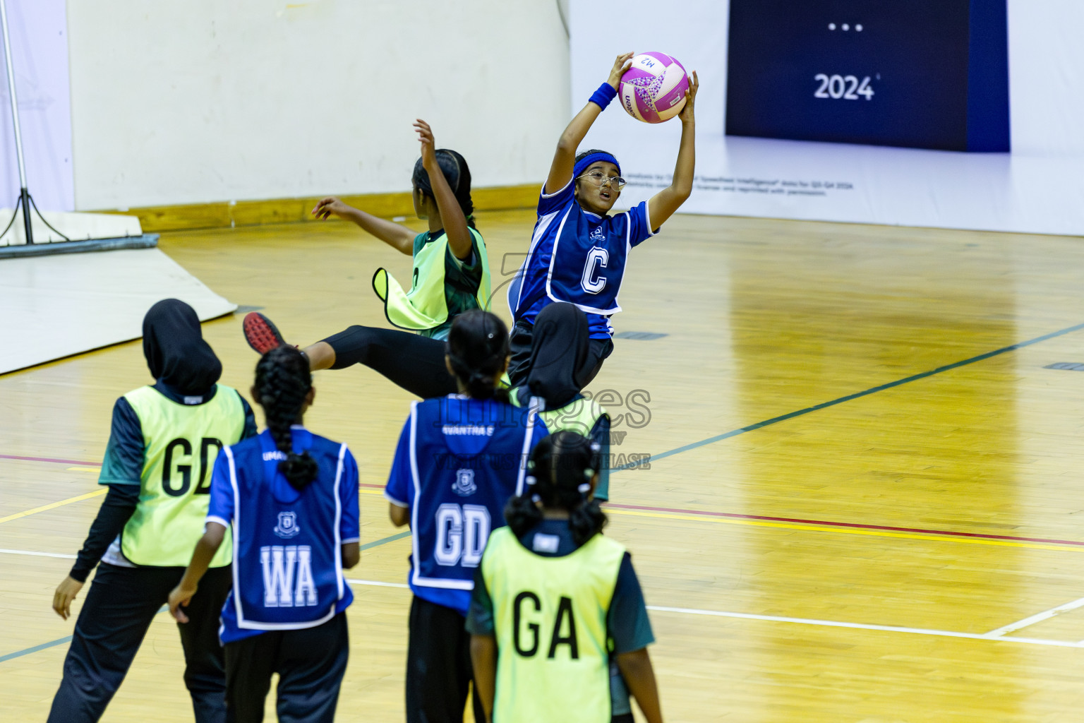 Day 1 of Inter-School Netball Tournament 2025 was held in Social Center Indoor Hall on Saturday, 18th October 2025. Photos: Areef Adam / images.mv
