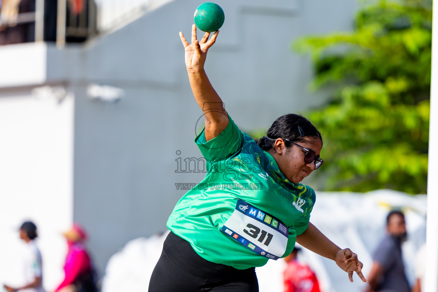 Day 3 of MWSC Interschool Athletics Championships 2024 held in Hulhumale Running Track, Hulhumale, Maldives on Monday, 11th November 2024. Photos by:  Nausham Waheed / Images.mv