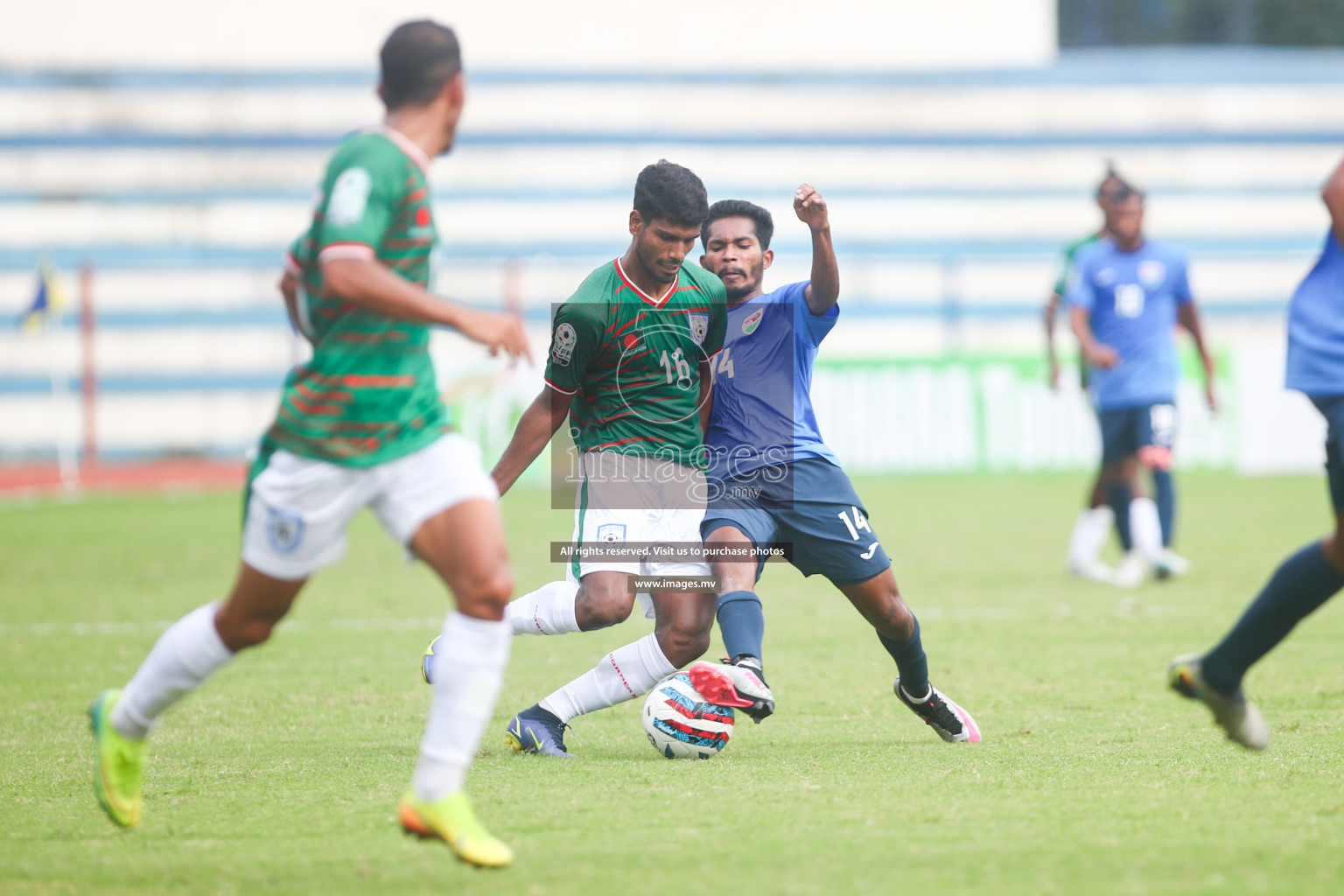 Bangladesh vs Maldives in SAFF Championship 2023 held in Sree Kanteerava Stadium, Bengaluru, India, on Saturday, 25th June 2023. Photos: Nausham Waheed, Hassan Simah / images.mv