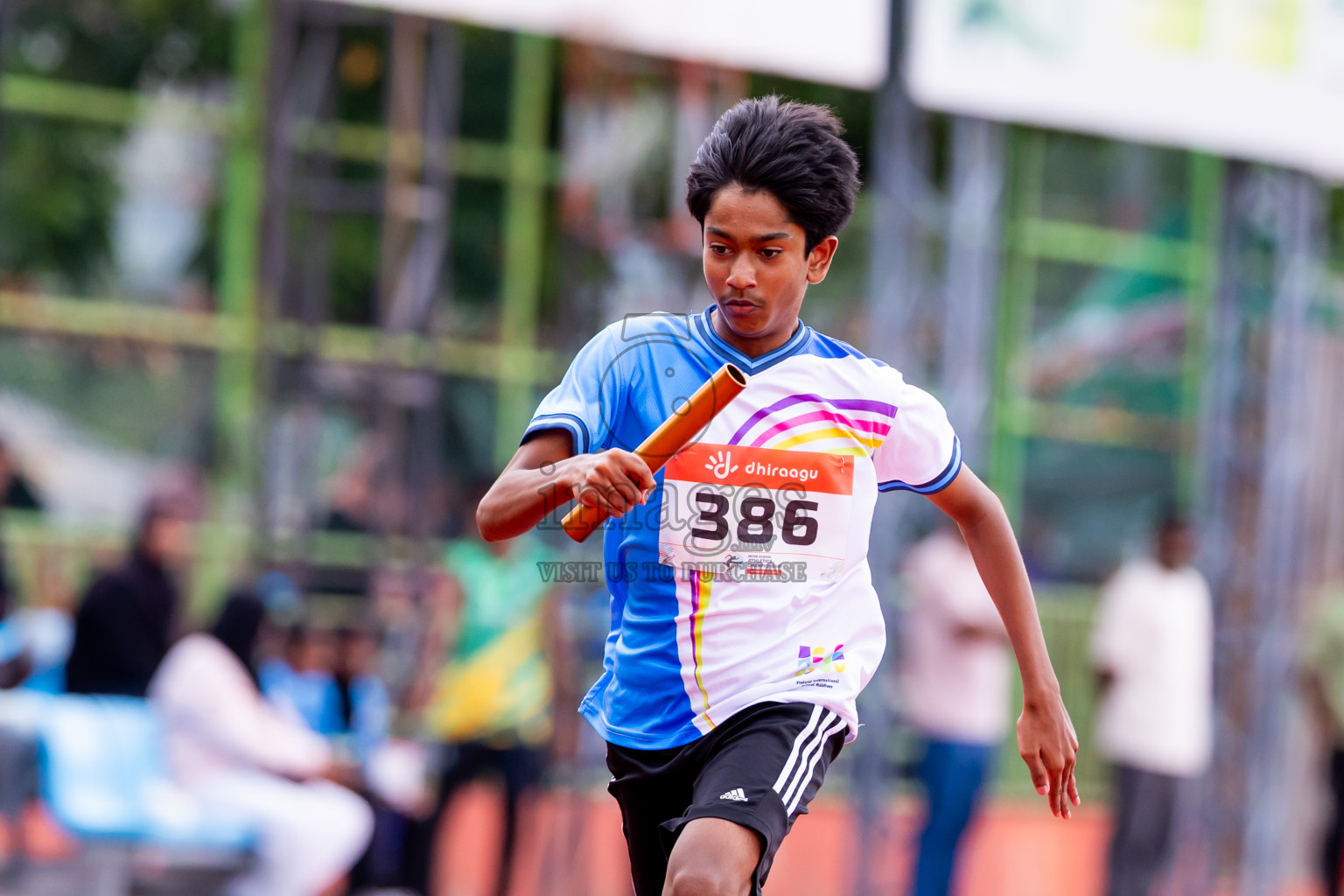 Day 6 of Inter-school Athletics Championship 2025 held in Ekuveni Synthetic Track, Male', Maldives on Sunday, 12th October 2025. Photos by: Nausham Waheed / Images.mv