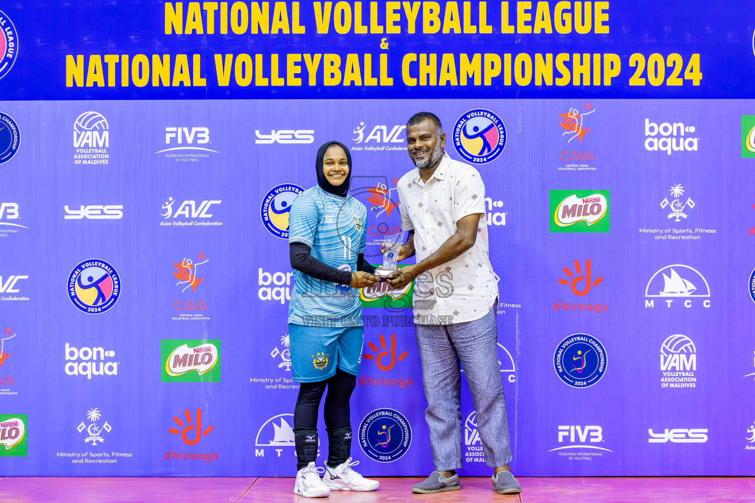 Club WAMCO vs Police Club in the final of National Volleyball Championship 2024 (women's division) was held in Social Center Indoor Hall on Thursday, 24th October 2024. 
Photos: Ismail Thoriq / images.mv