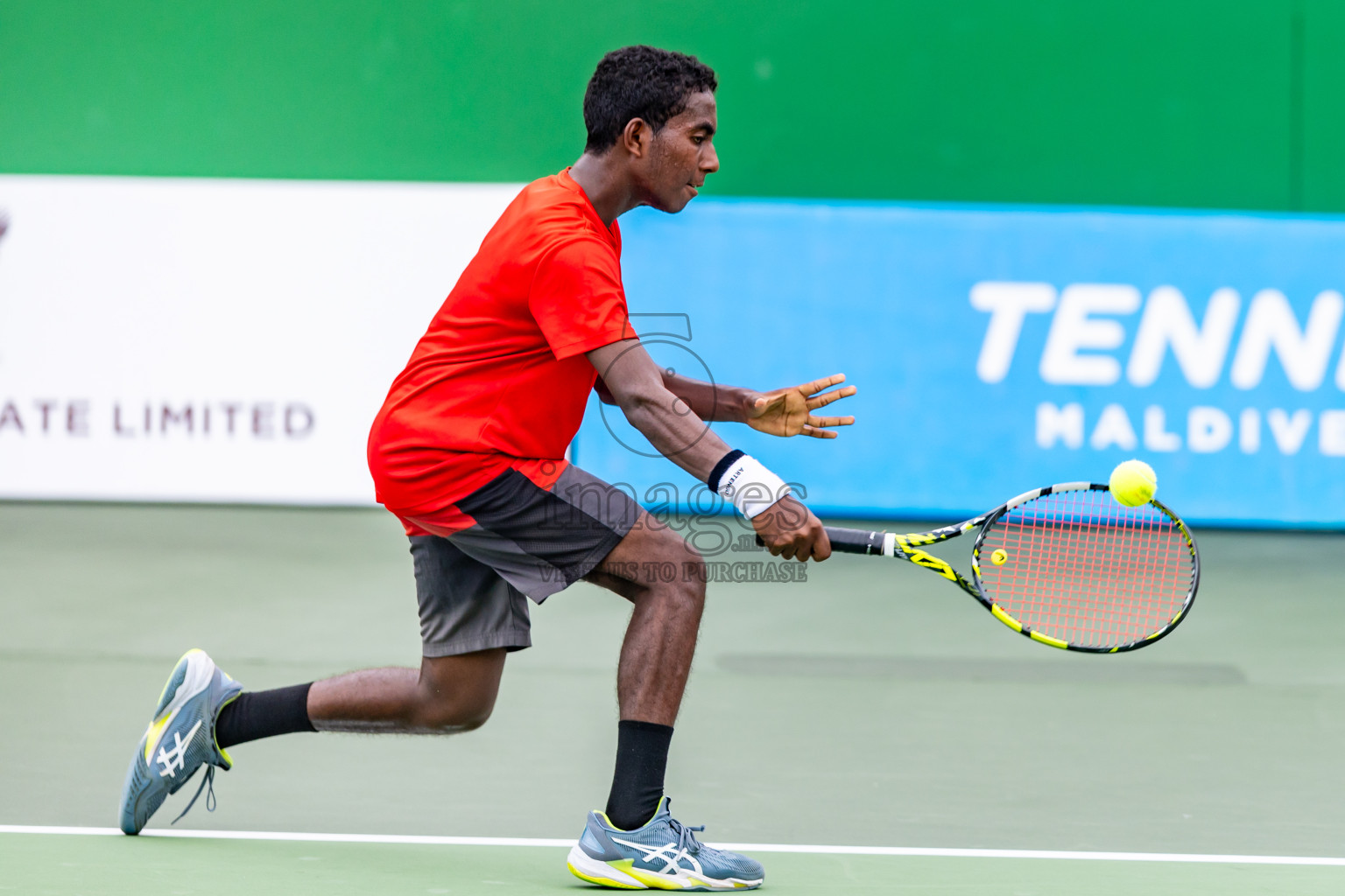 Day 7 of ATF Maldives Junior Open Tennis was held in Male' Tennis Court, Male', Maldives on Wednesday, 18th December 2024. Photos: Nausham Waheed/ images.mv